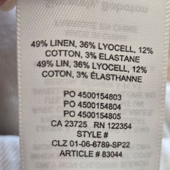 Artiza Babaton Women's Linen Cotton Blend Jogger Pants Pull On Light Tan Size XS - Picture 6 of 9